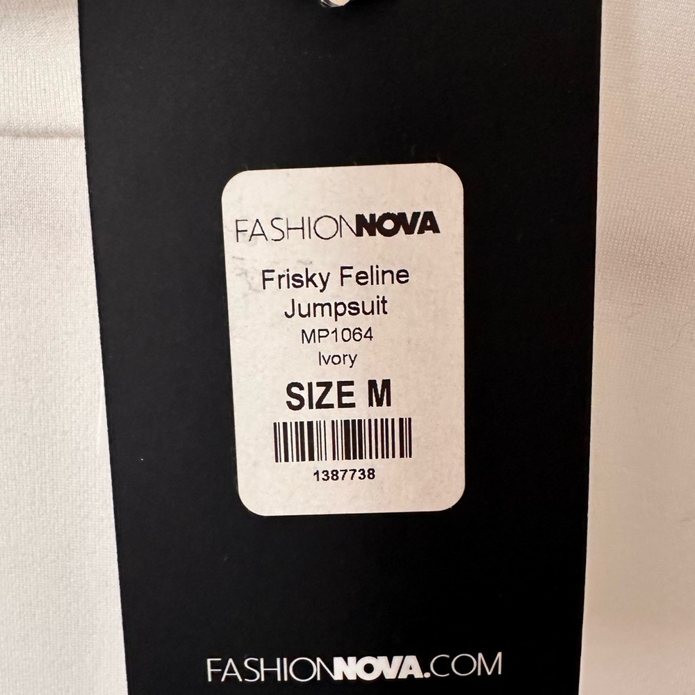 Fashion Nova Ivory Jumpsuit - Picture 3 of 3